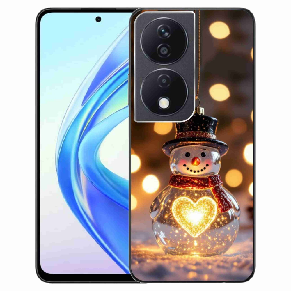 mmCase gél tok az Honor X7b-hez – világító karácsonyi hóember