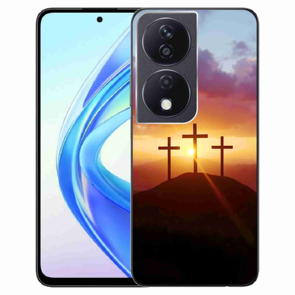 Zselés borítás mmCase a Honor X7b készülékhez - három kereszt