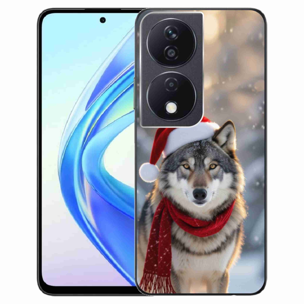 Gél borítás mmCase a Honor X7b számára - Karácsonyi farkas