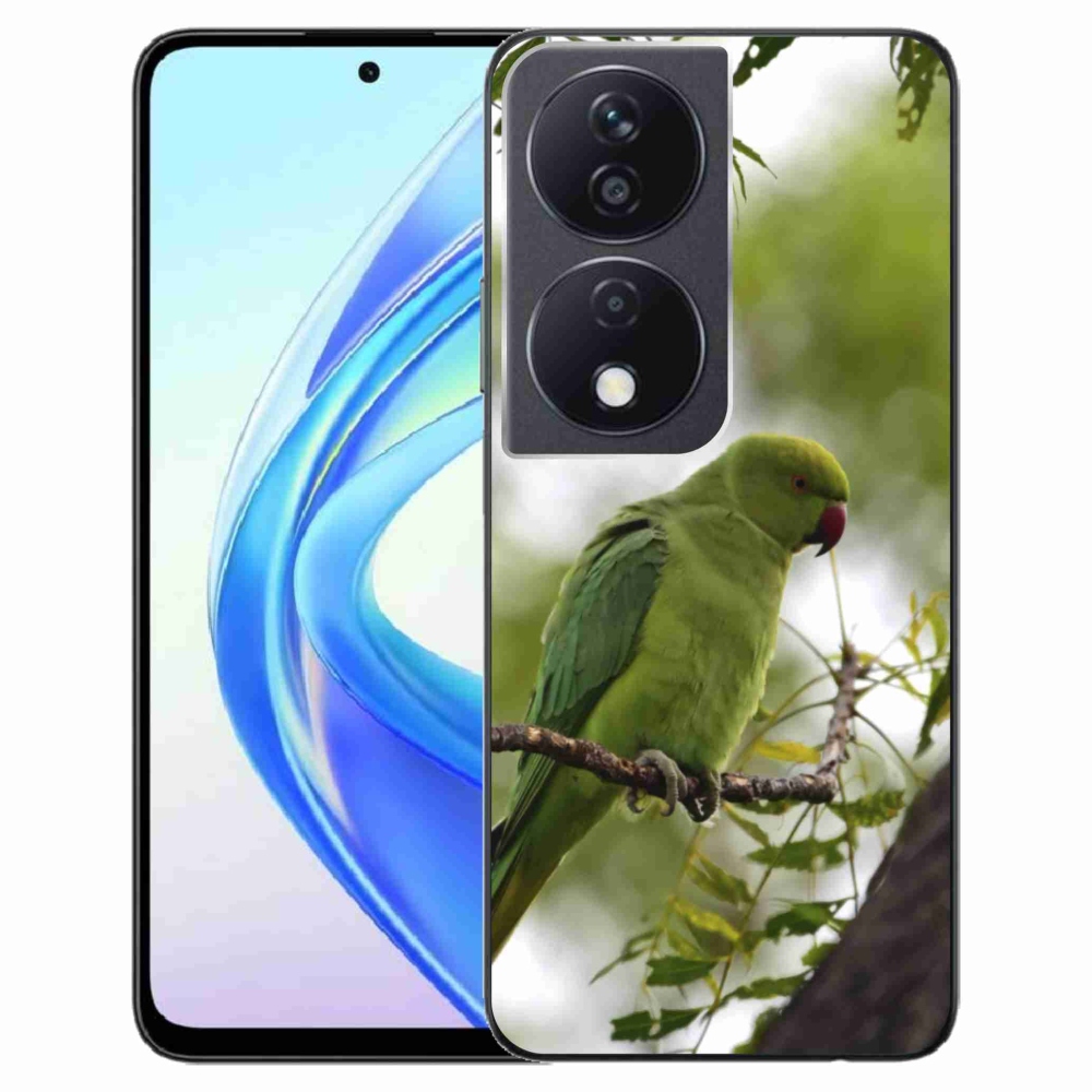 Zselés borítás mmCase a Honor X7b készülékhez - zöld papagáj