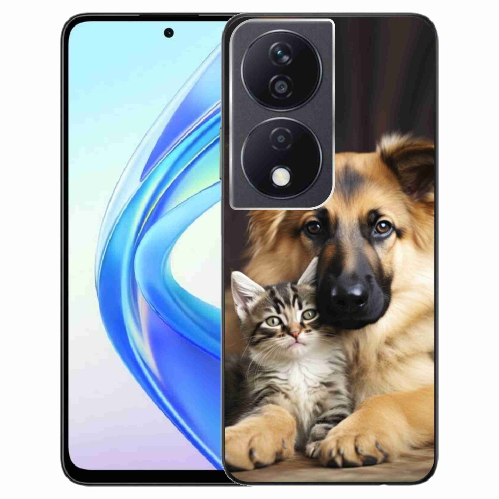 Gél borítás mmCase a Honor X7b számára - állatbarátság