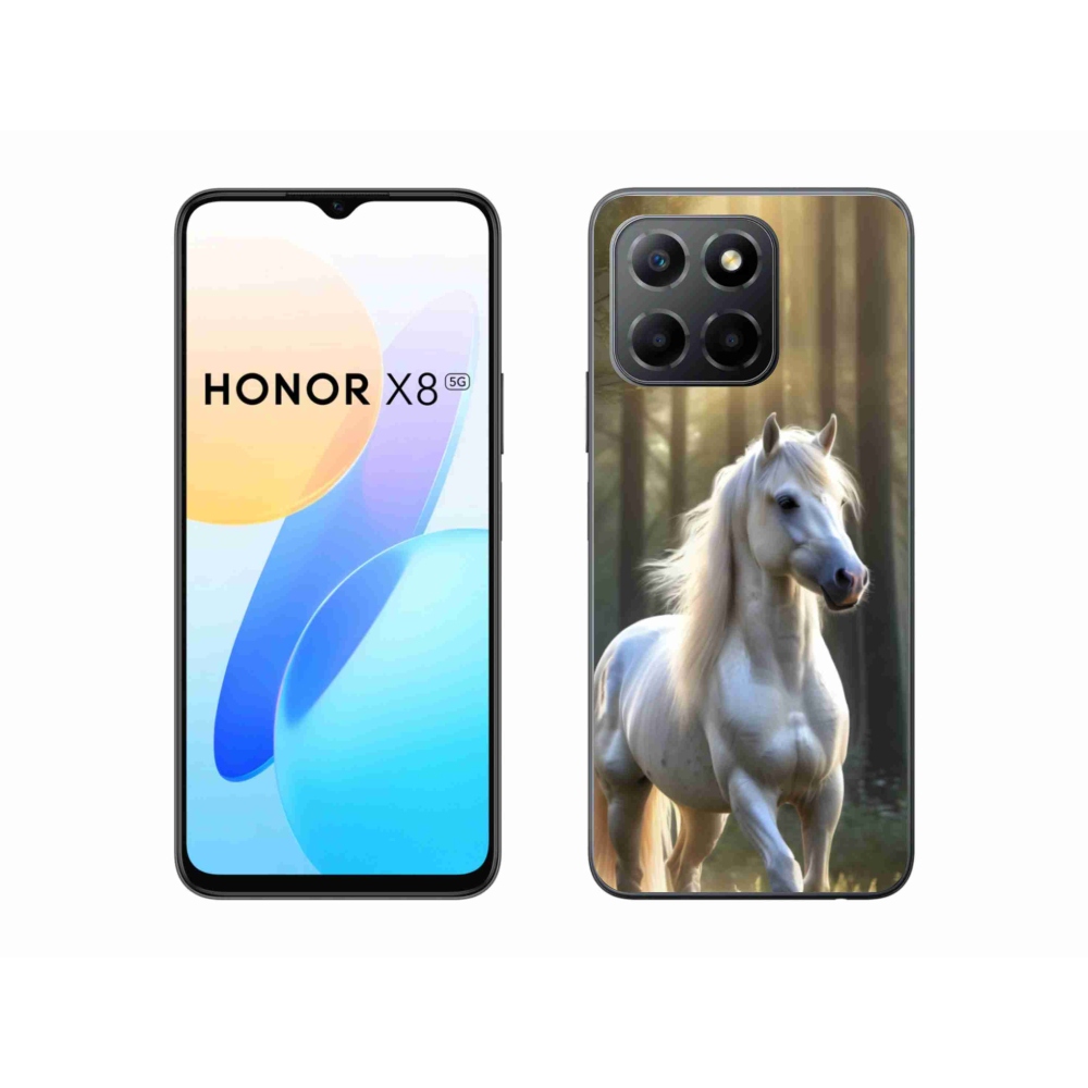 Zselés borítás mmCase a Honor X8 5G/Honor 70 Lite 5G készülékhez - fehér ló 3