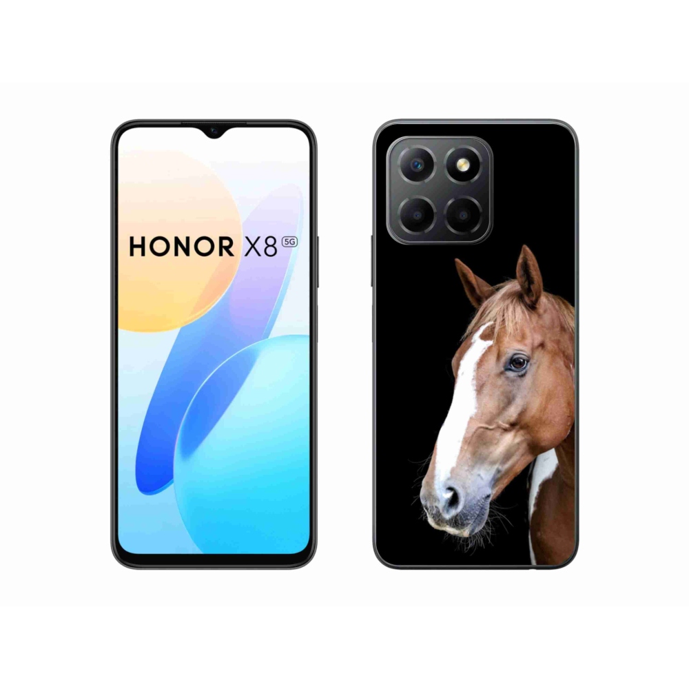 Zselés borítás mmCase a Honor X8 5G/Honor 70 Lite 5G készülékhez - barna ló 3
