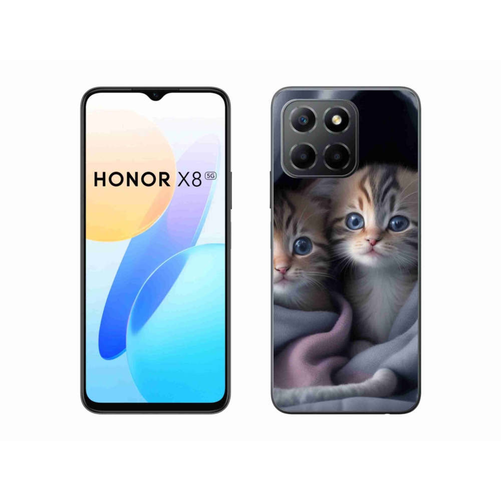 Zselés borítás mmCase a Honor X8 5G/Honor 70 Lite 5G - cat duo 2 számára