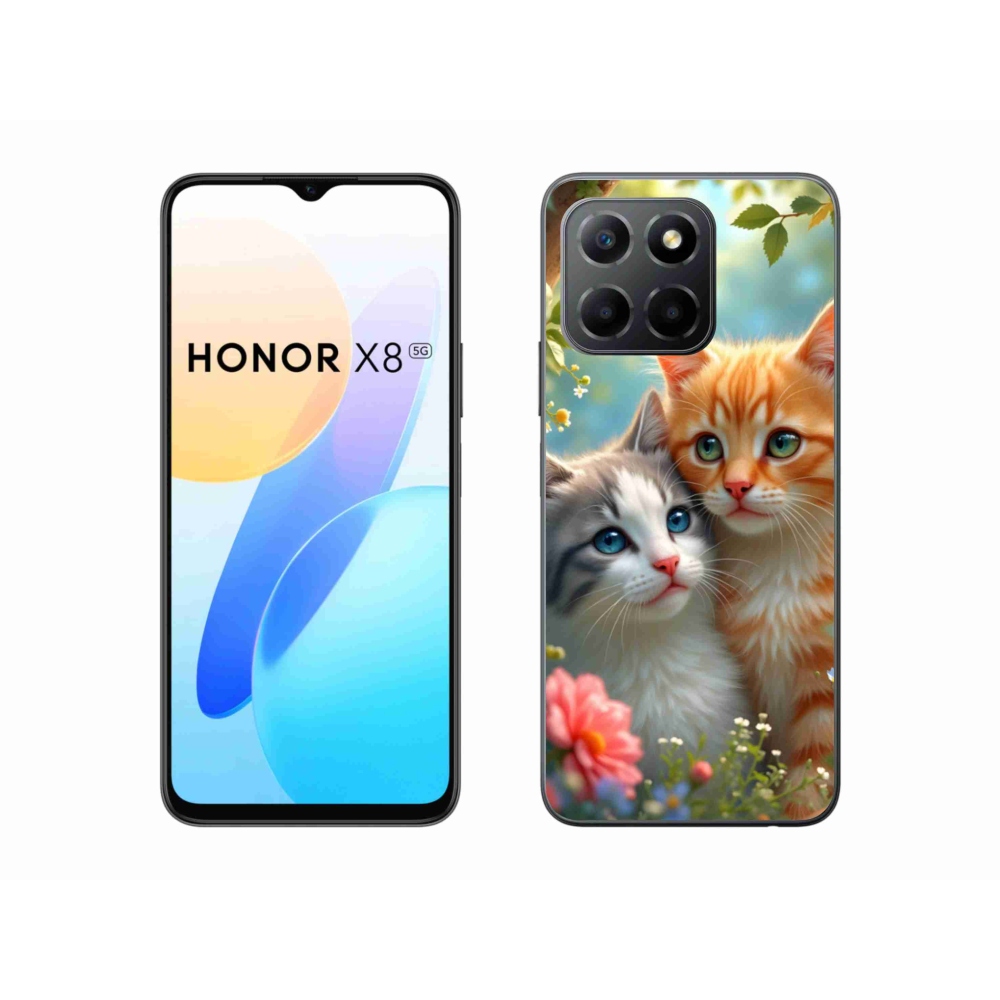 Gél borítás mmCase a Honor X8 5G/Honor 70 Lite 5G számára - cat love 2