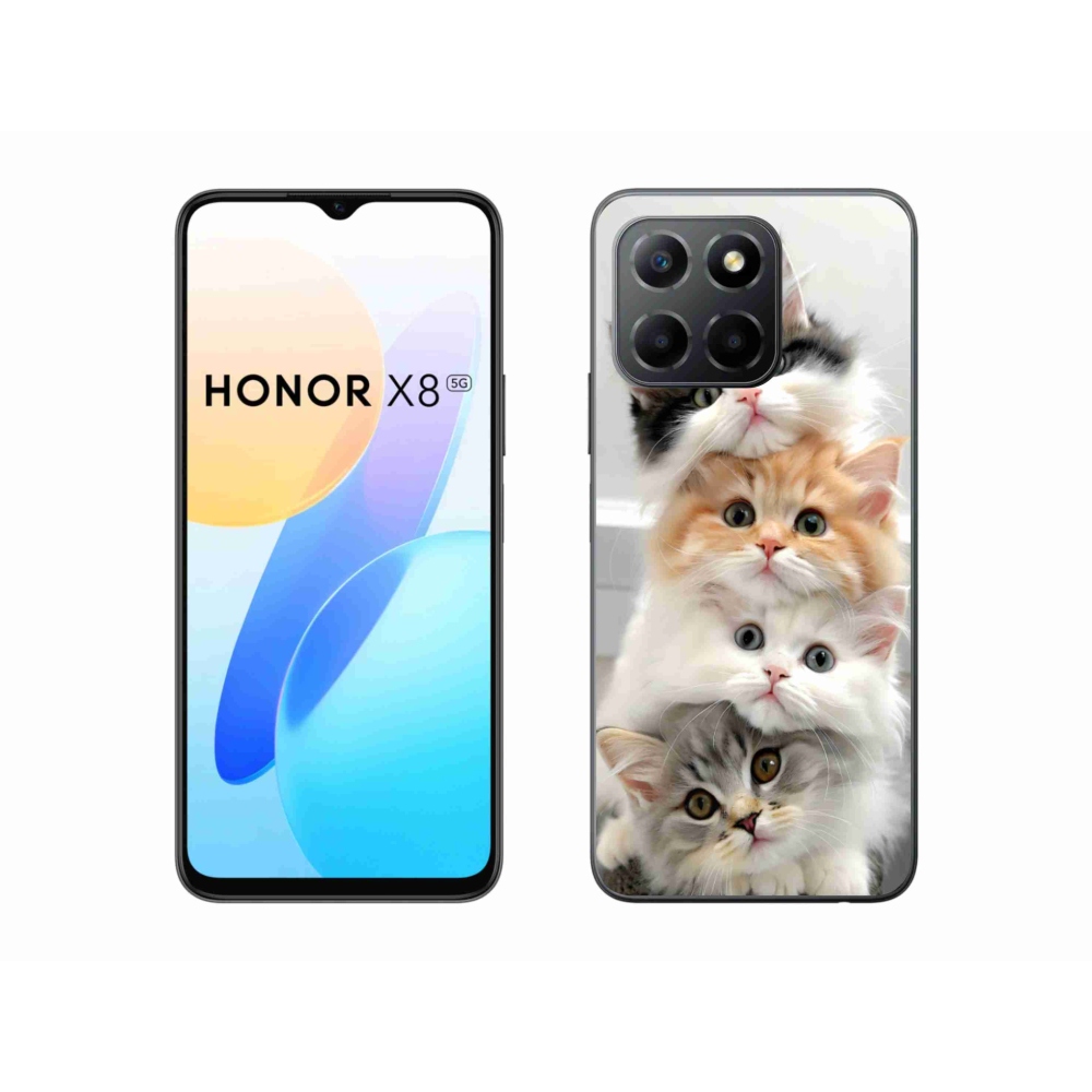 Zselés borítás mmCase a Honor X8 5G/Honor 70 Lite 5G készülékhez - macskakötény