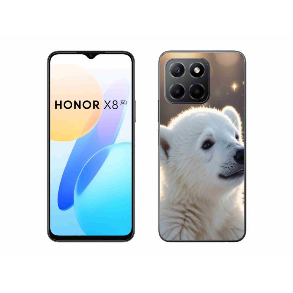 Zselés borítás mmCase a Honor X8 5G/Honor 70 Lite 5G készülékhez - jegesmedve