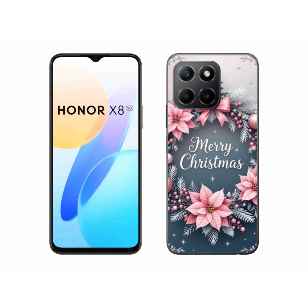 Gél borítás mmCase a Honor X8 5G/Honor 70 Lite 5G számára - boldog karácsonyt!