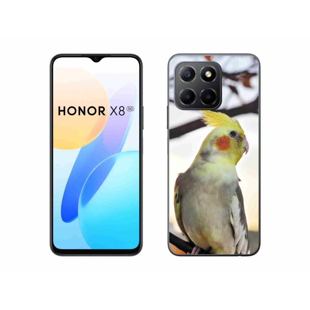 Zselés borítás mmCase a Honor X8 5G/Honor 70 Lite 5G készülékhez - papagáj korela