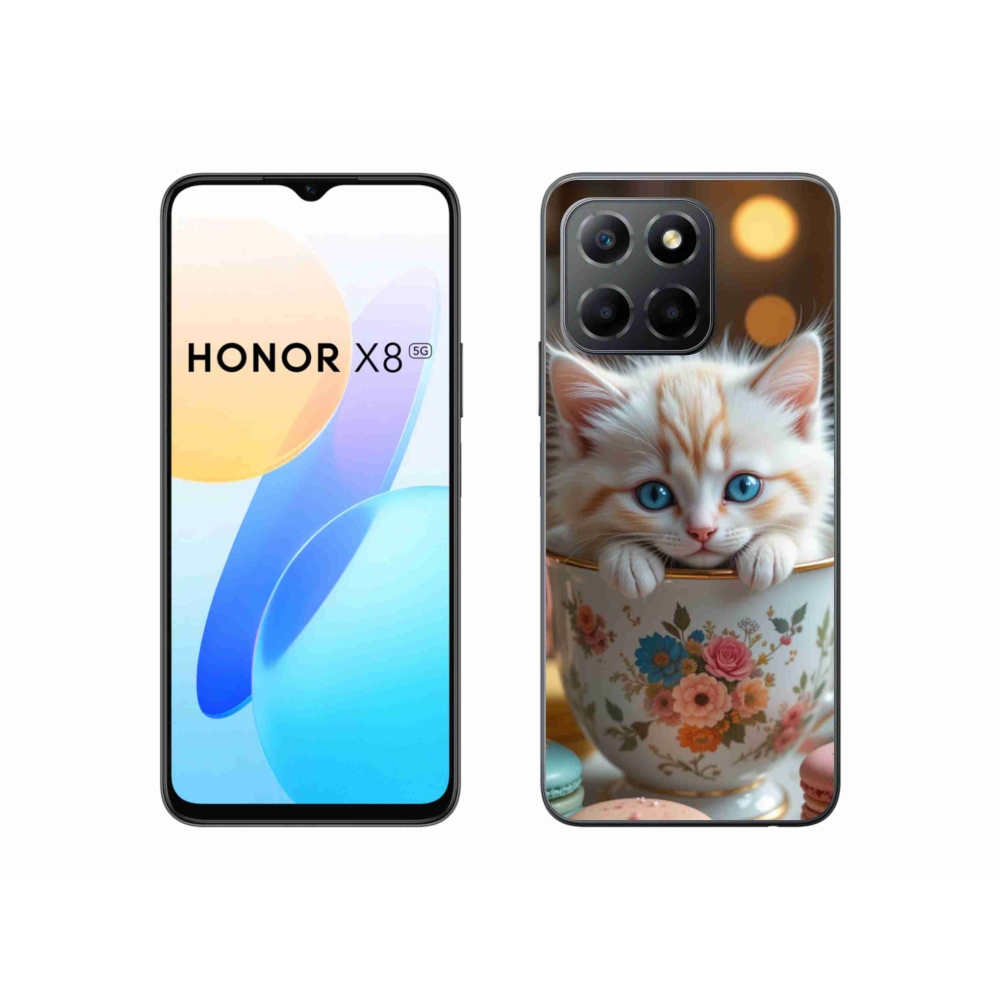 Gél borítás mmCase a Honor X8 5G/Honor 70 Lite 5G számára - aranyos cica 6