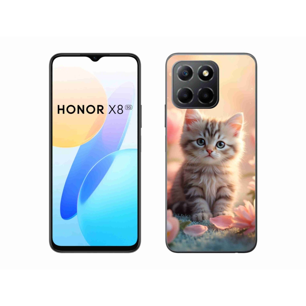 Gél borítás mmCase a Honor X8 5G/Honor 70 Lite 5G számára - aranyos cica 8