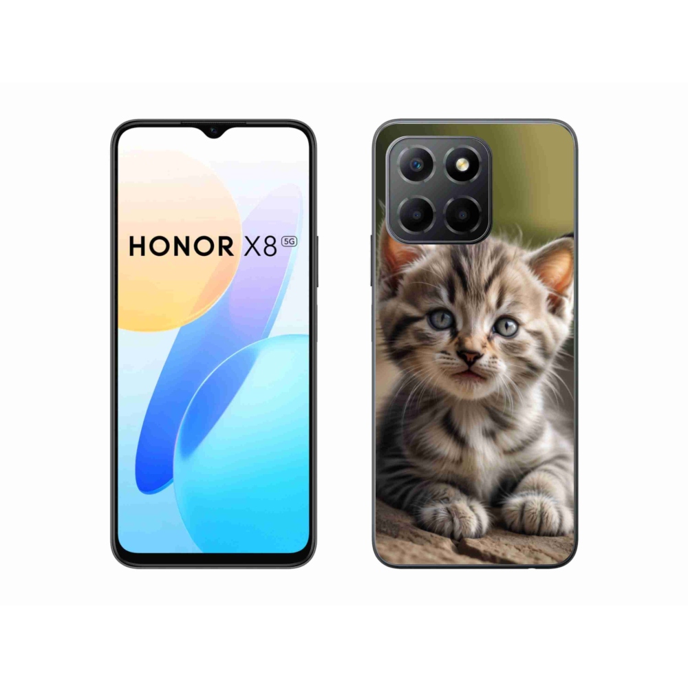 Gél borítás mmCase a Honor X8 5G/Honor 70 Lite 5G számára - aranyos cica 9