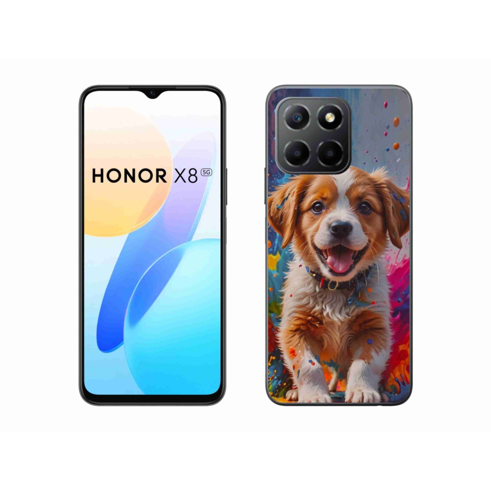 Gél borítás mmCase a Honor X8 5G/Honor 70 Lite 5G számára - aranyos kiskutya 3