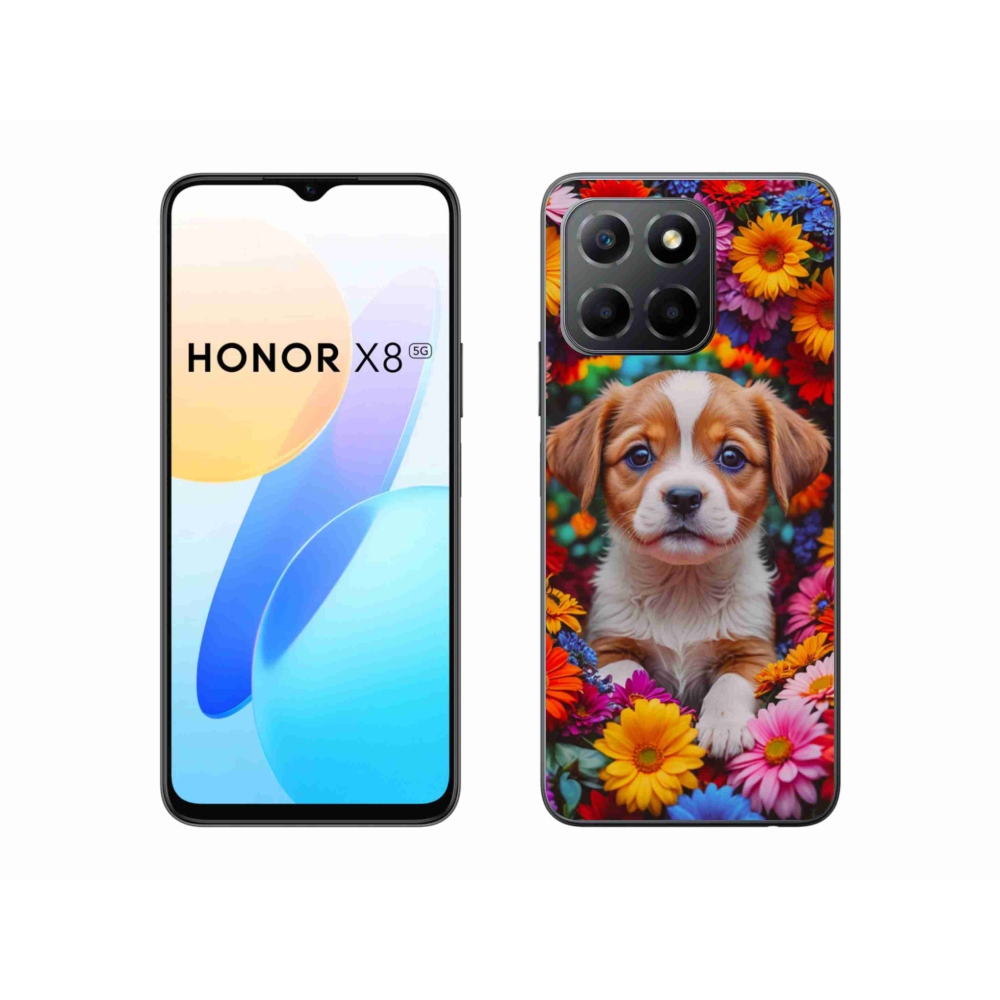 Gél borítás mmCase a Honor X8 5G/Honor 70 Lite 5G számára - aranyos kiskutya