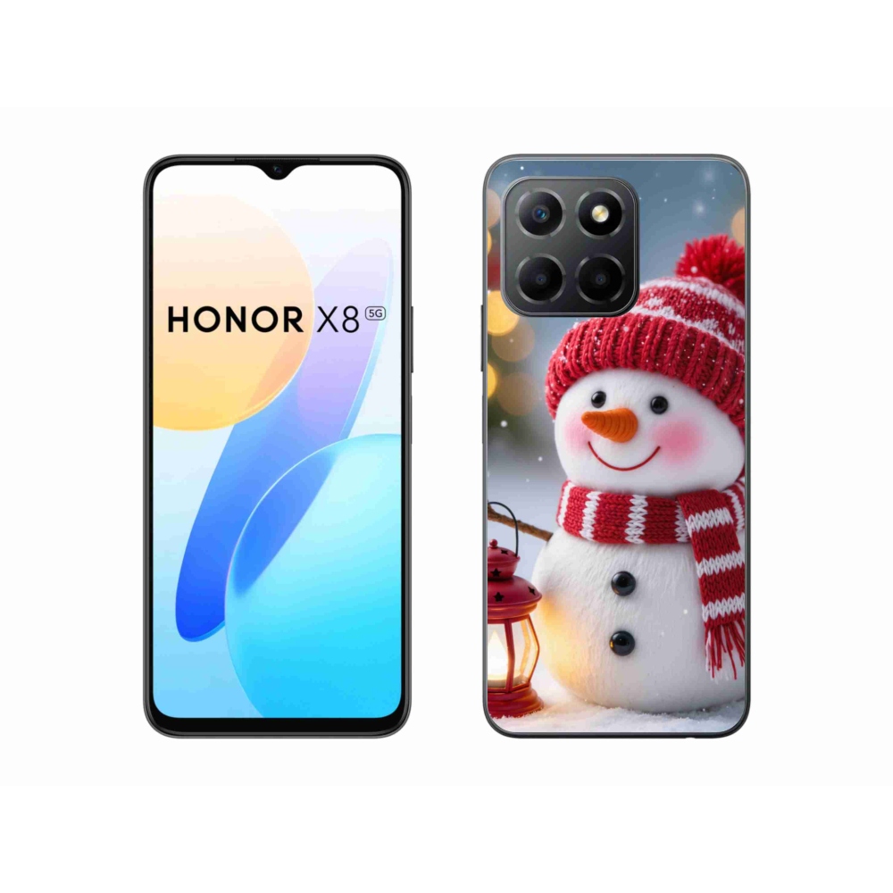 Gél borítás mmCase a Honor X8 5G/Honor 70 Lite 5G készülékhez - hóember 2