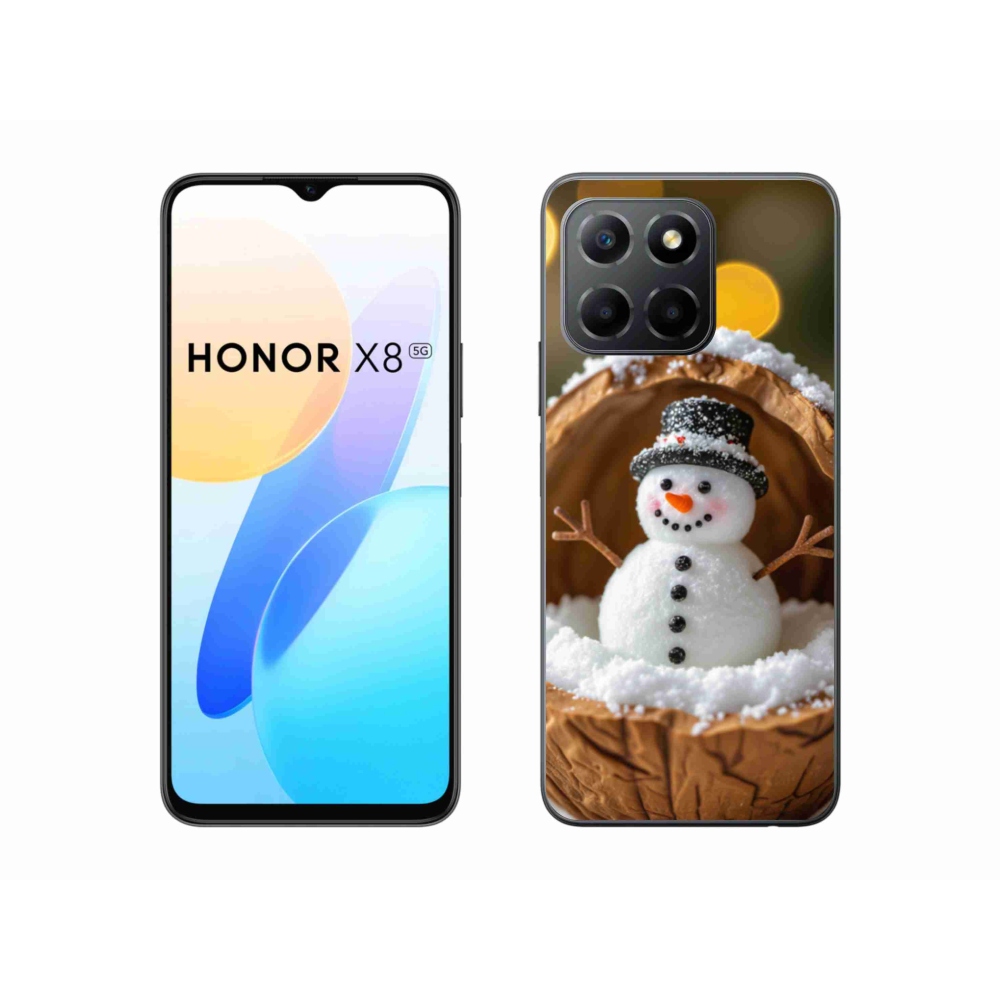 Gél borítás mmCase a Honor X8 5G/Honor 70 Lite 5G készülékhez - hóember 4