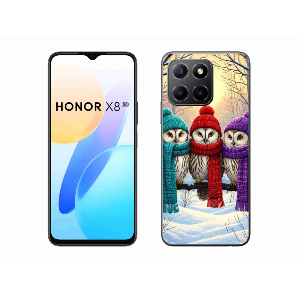 Gél borítás mmCase a Honor X8 5G/Honor 70 Lite 5G számára - bagolybarátok