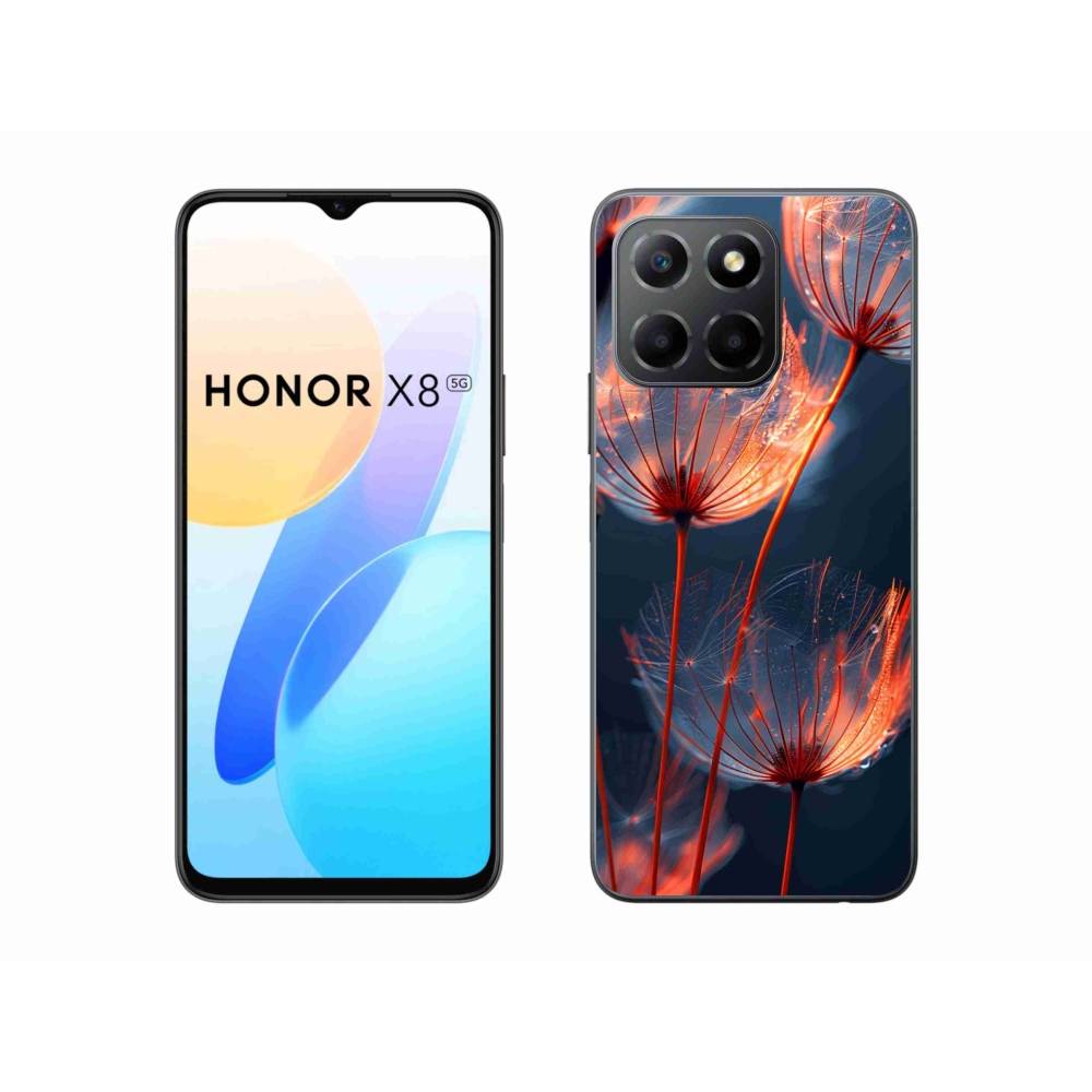 Gél borítás mmCase a Honor X8 5G/Honor 70 Lite 5G készülékhez - Világító pelyhek