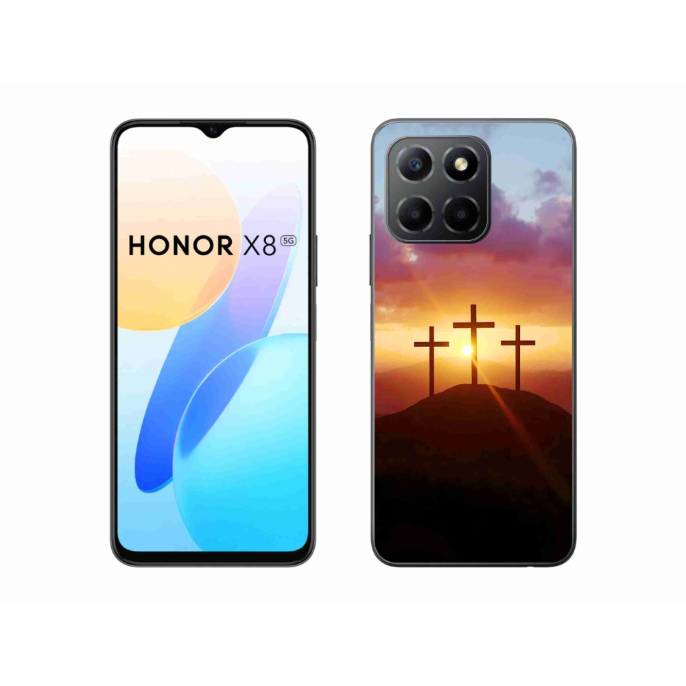 Zselés borítás mmCase a Honor X8 5G/Honor 70 Lite 5G készülékhez - három kereszt