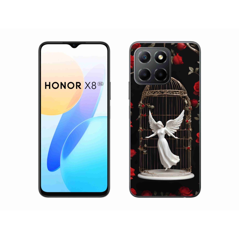 Zselés borítás mmCase a Honor X8 5G/Honor 70 Lite 5G - csapdába esett angyalhoz