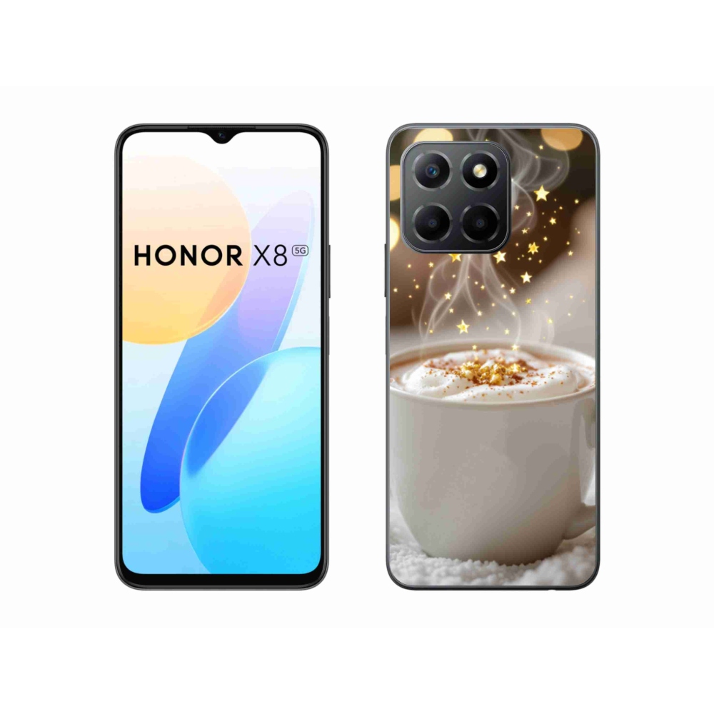 Gél borítás mmCase a Honor X8 5G/Honor 70 Lite 5G készülékhez - Karácsonyi forró ital