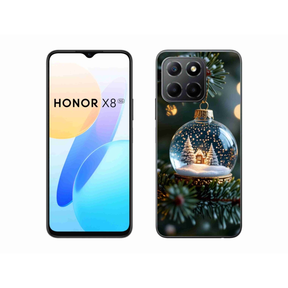 Gél borítás mmCase a Honor X8 5G/Honor 70 Lite 5G számára - Karácsonyi gömb 2
