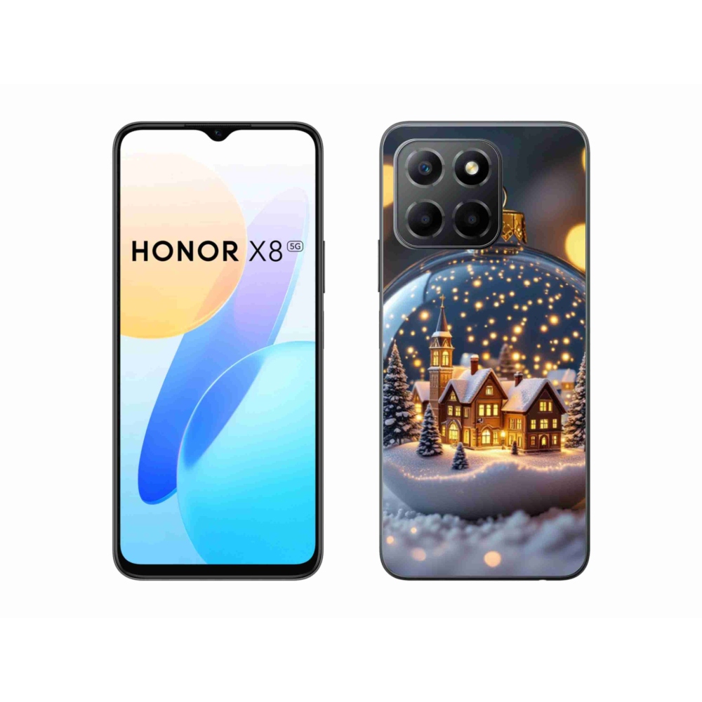 Gél borítás mmCase a Honor X8 5G/Honor 70 Lite 5G számára - Karácsonyi labda 4