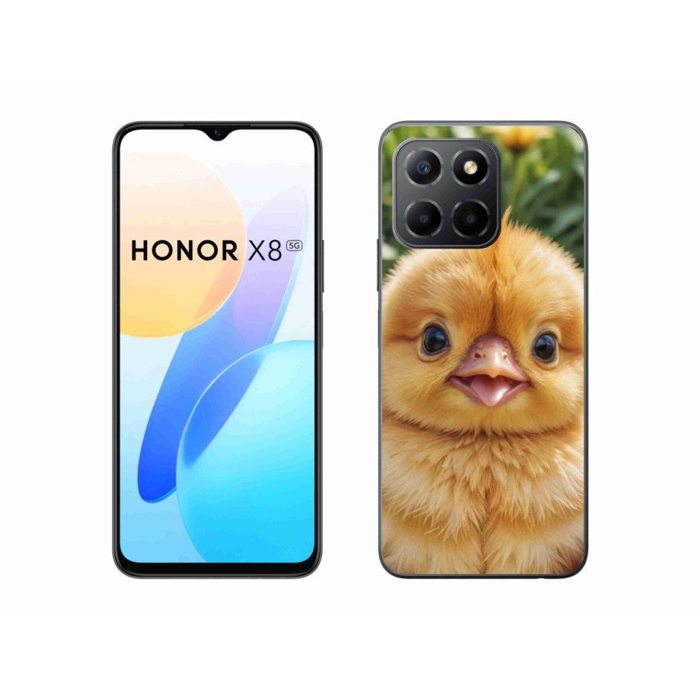 Zselés borítás mmCase a Honor X8 5G/Honor 70 Lite 5G számára - boldog csaj