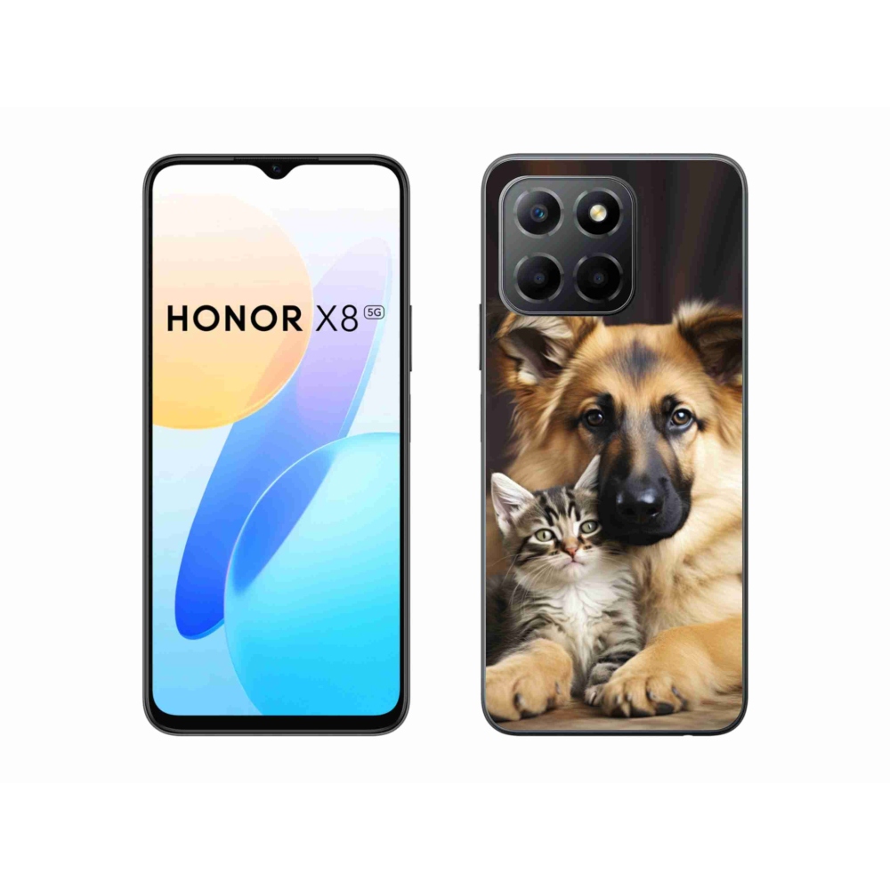 Gél borítás mmCase a Honor X8 5G/Honor 70 Lite 5G számára - állatbarátság