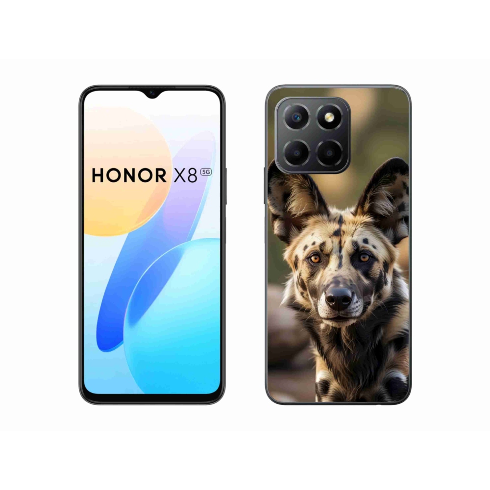 mmCase gél tok az Honor X8 5G/Honor 70 Lite készülékhez – afrikai vadkutya