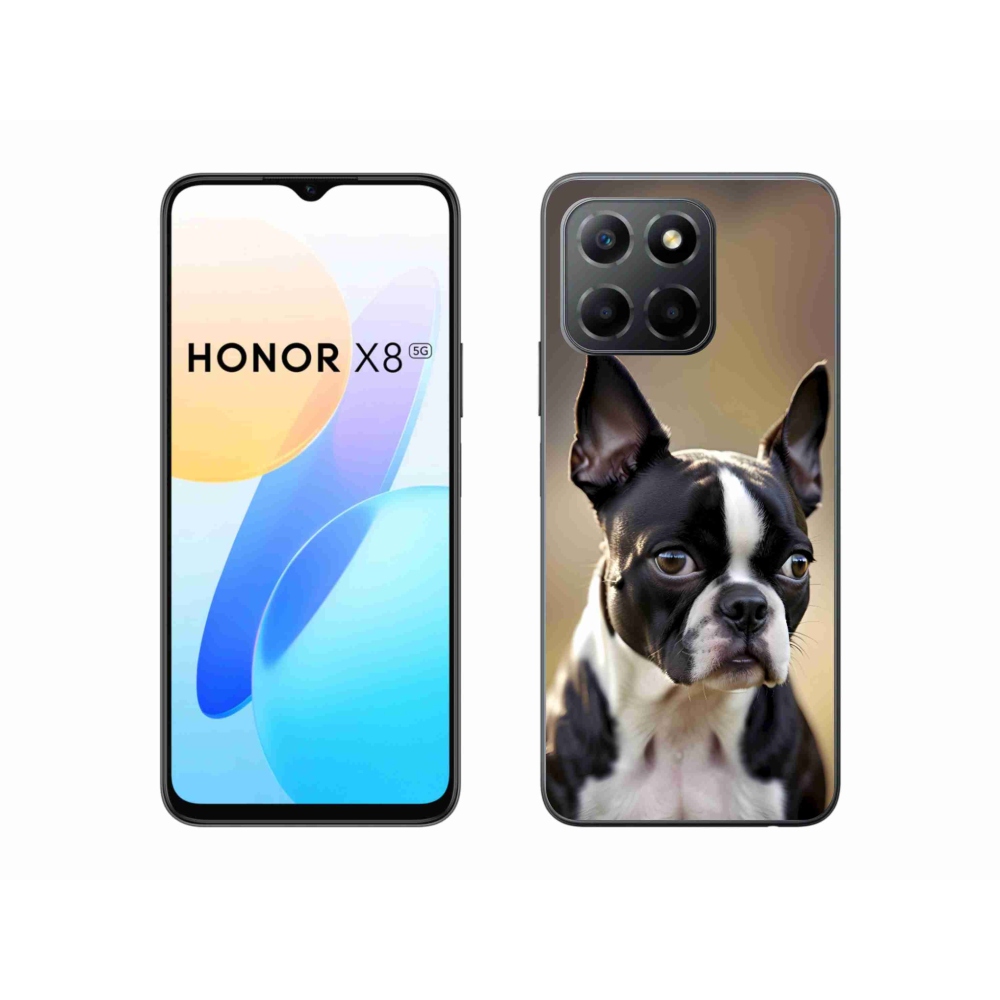 mmCase gél tok az Honor X8 5G/Honor 70 Lite készülékhez – bostoni terrier