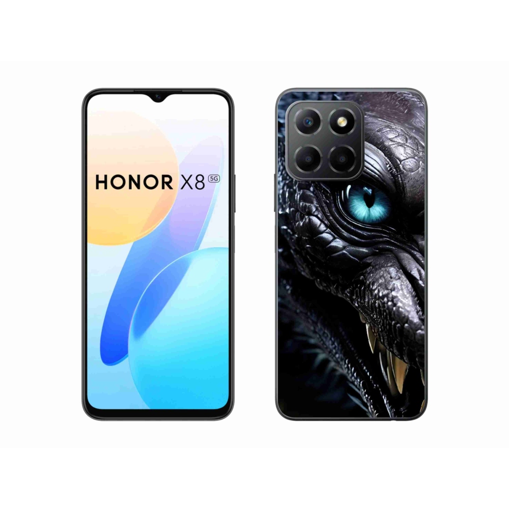 mmCase gél tok az Honor X8 5G/Honor 70 Lite készülékhez – sárkányos mintázat