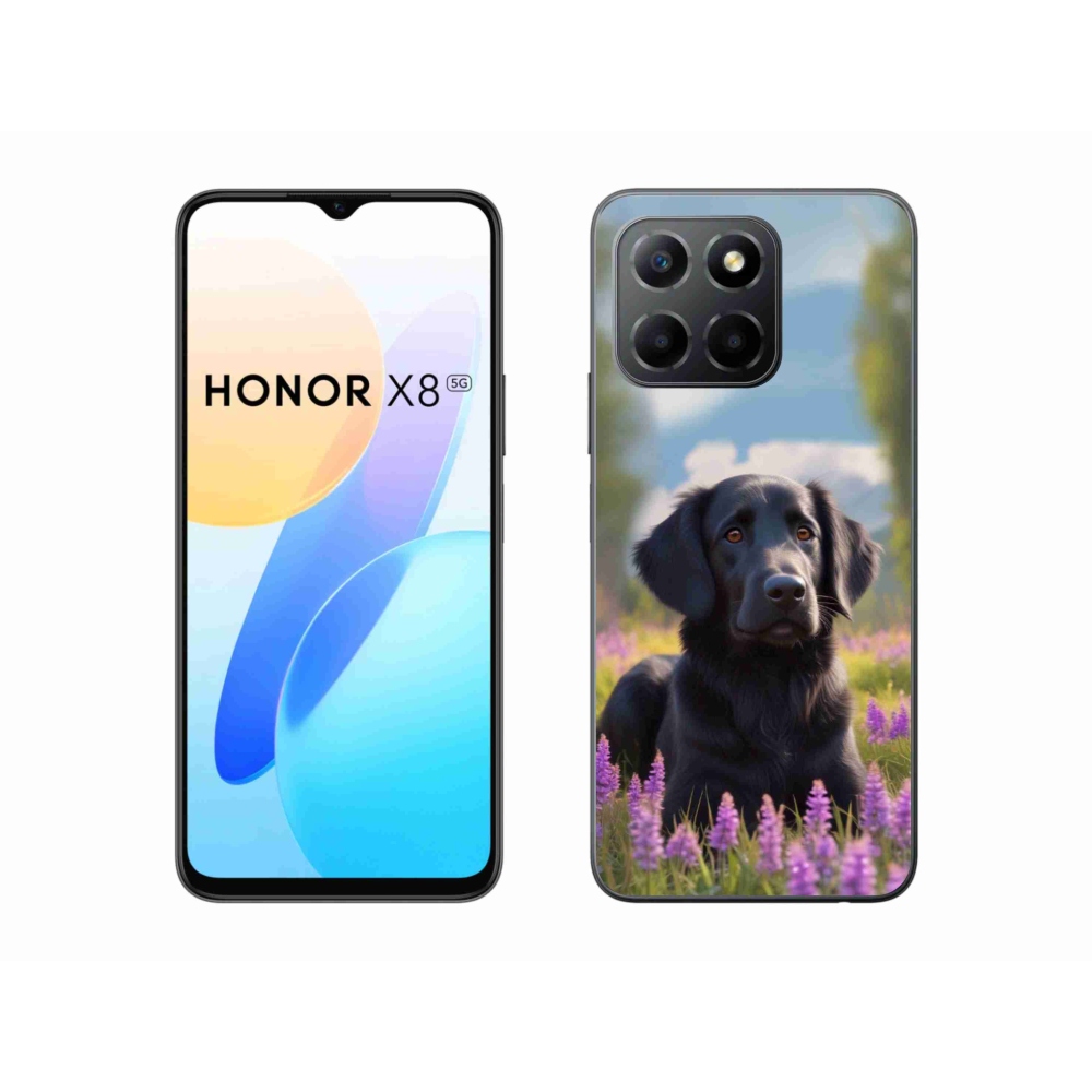 mmCase géltok az Honor X8 5G/Honor 70 Lite készülékhez – elegáns fekete retriever