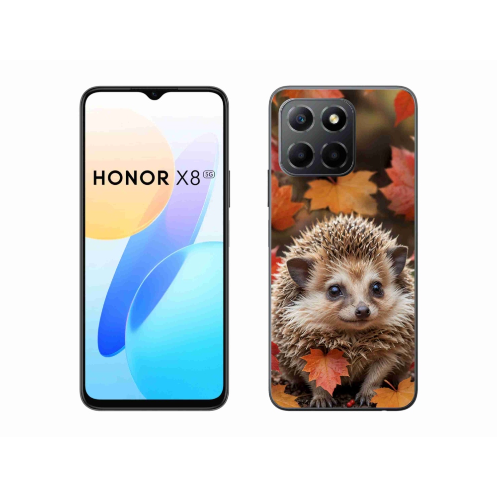 mmCase géltok az Honor X8 5G/Honor 70 Lite készülékhez – sün a levelek között
