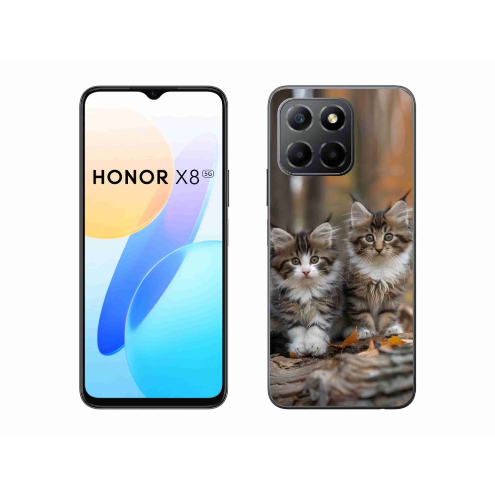 mmCase géltok az Honor X8 5G/Honor 70 Lite készülékhez – macska-duó 3