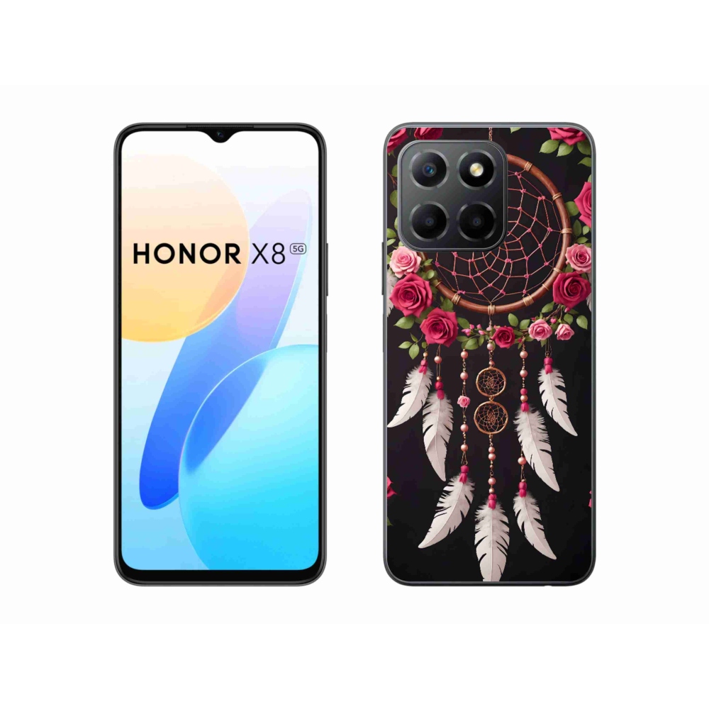 mmCase gél tok az Honor X8 5G/Honor 70 Lite készülékhez – álomfogó rózsákkal