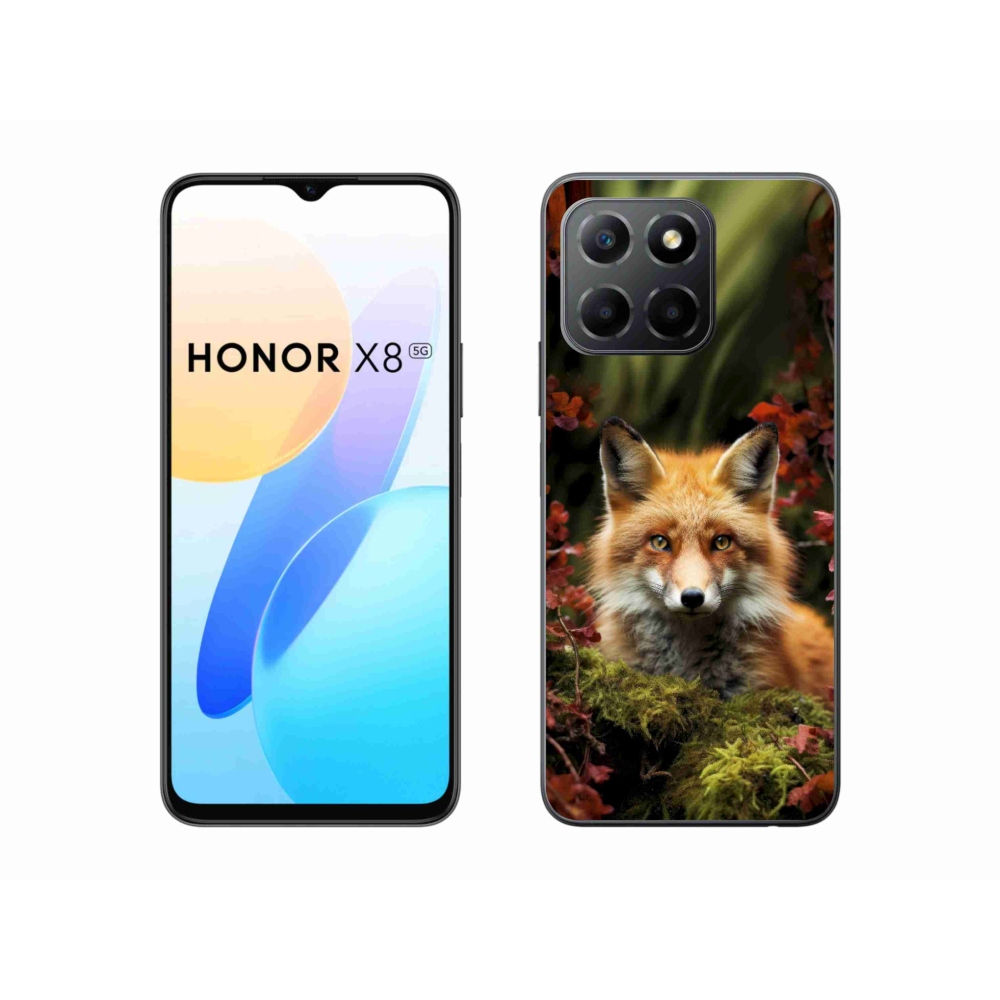 mmCase géltok az Honor X8 5G/Honor 70 Lite készülékhez – róka az erdőben