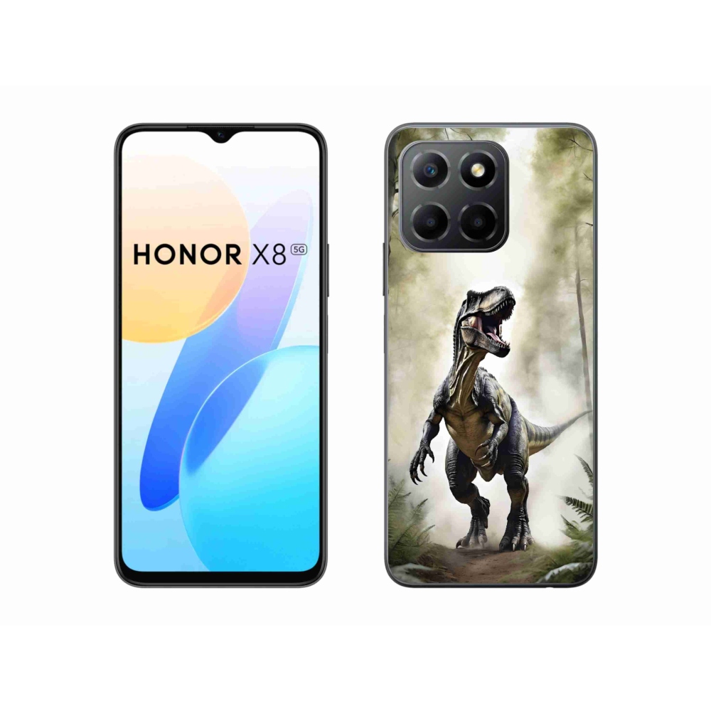 mmCase géltok az Honor X8 5G/Honor 70 Lite készülékhez – dühös T-Rex