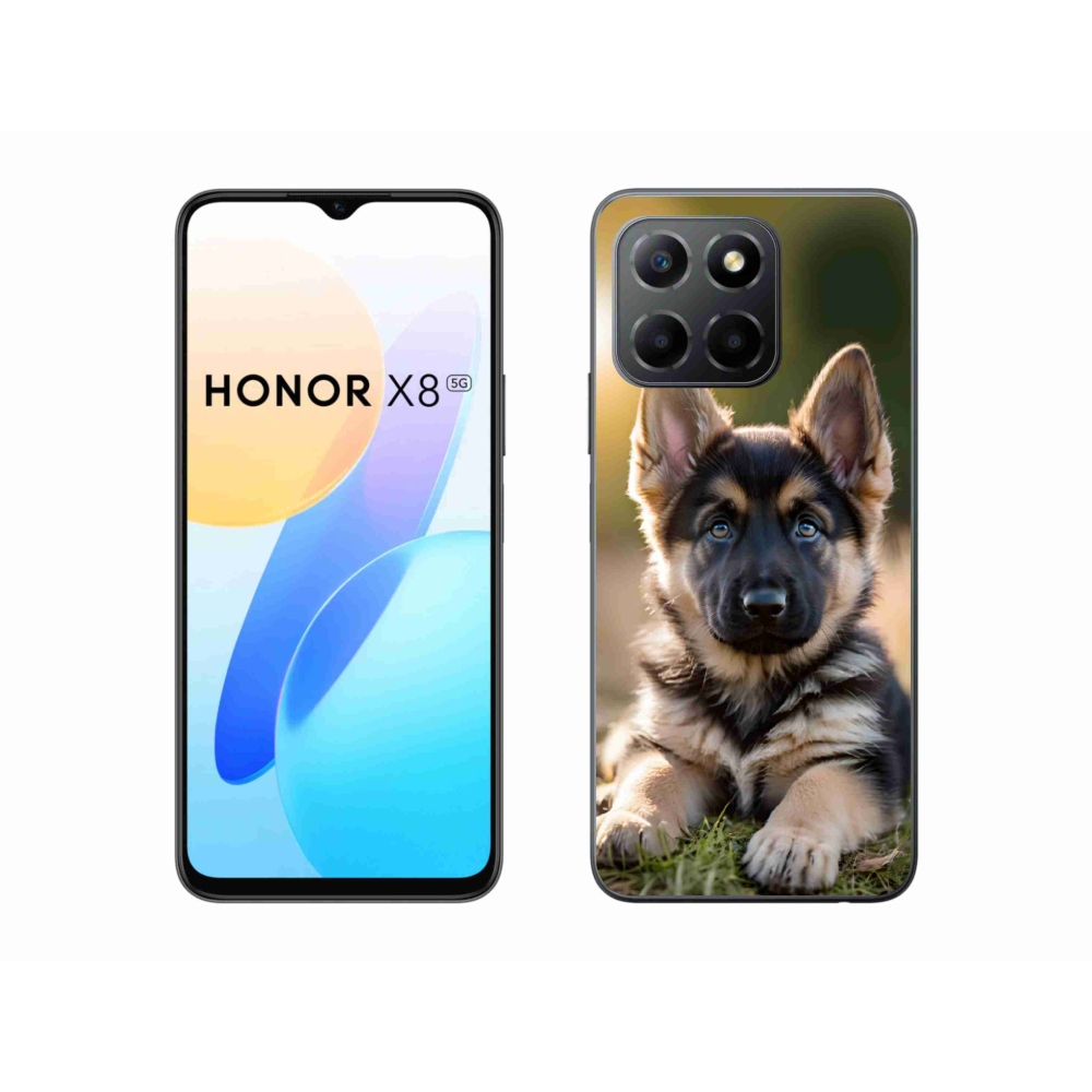 mmCase gél tok az Honor X8 5G/Honor 70 Lite készülékhez – német juhászkutya a természetben