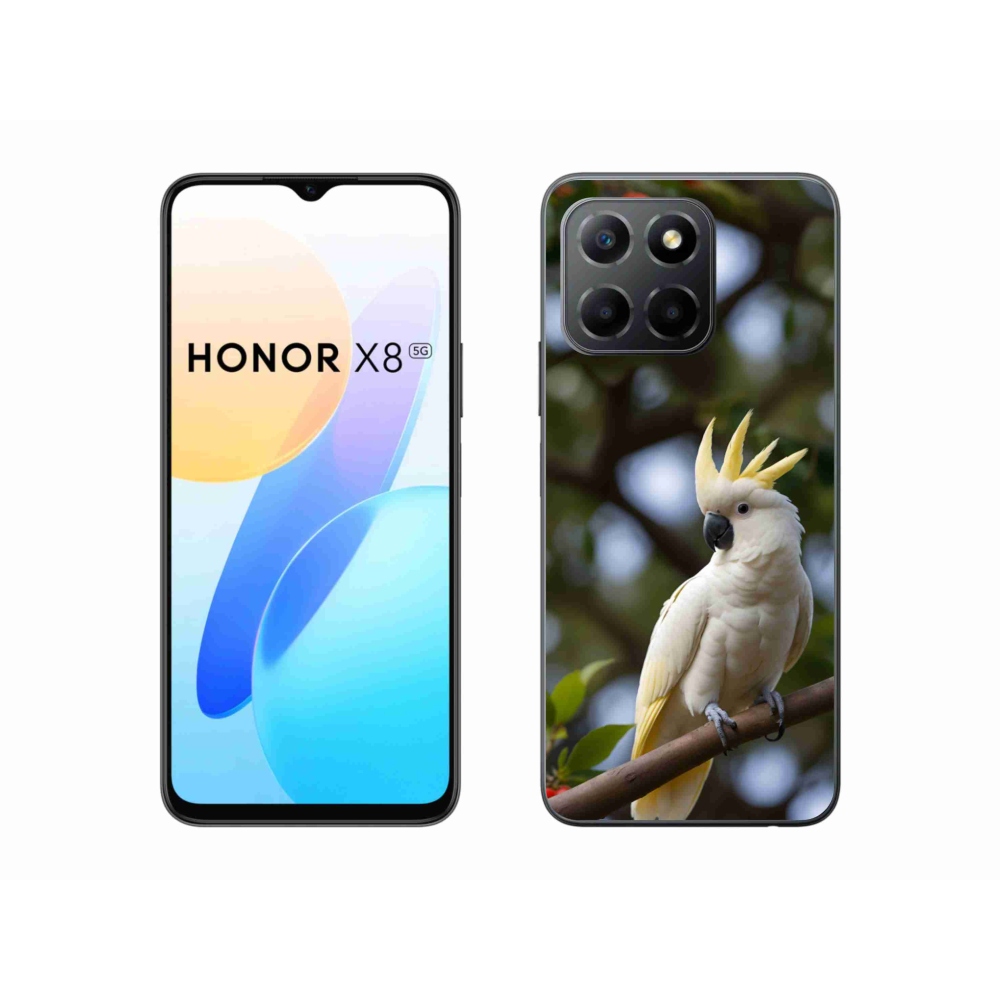mmCase géltok az Honor X8 5G/Honor 70 Lite készülékhez – kakadu papagáj 3
