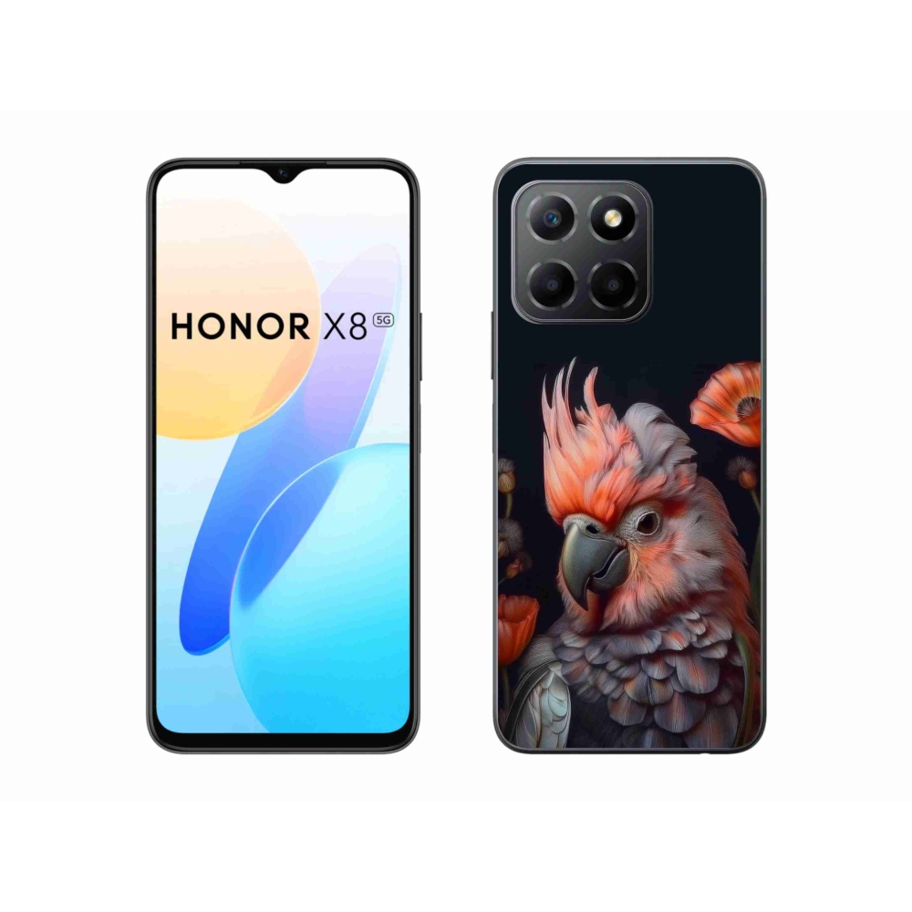 mmCase gél tok az Honor X8 5G/Honor 70 Lite készülékhez – színes kakadu papagáj