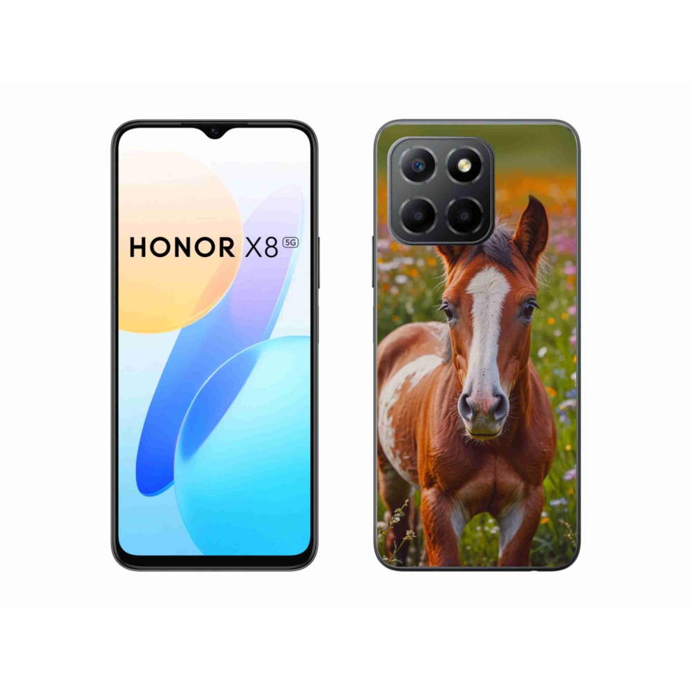 mmCase gél tok az Honor X8 5G/Honor 70 Lite készülékhez – aranyos csikó