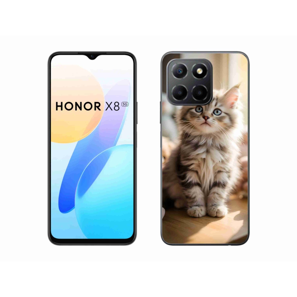mmCase gél tok az Honor X8 5G/Honor 70 Lite készülékhez – aranyos cica 10
