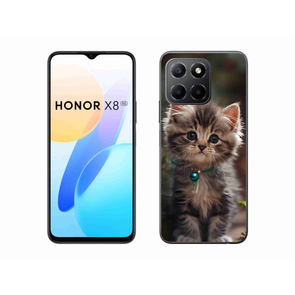 mmCase gél tok az Honor X8 5G/Honor 70 Lite készülékhez – aranyos cica 11
