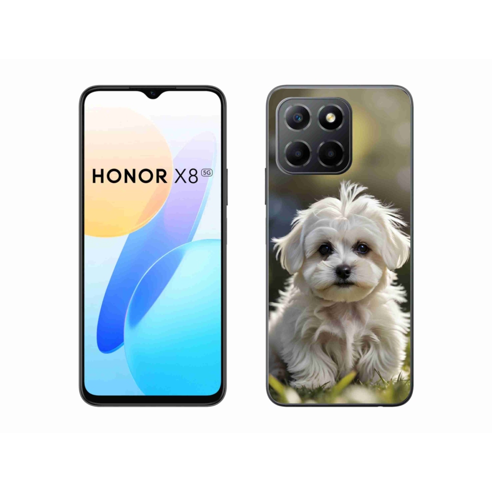 mmCase gél tok az Honor X8 5G/Honor 70 Lite készülékhez – aranyos máltai kutyus