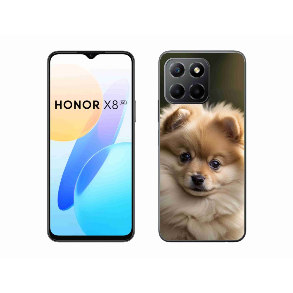 mmCase gél tok az Honor X8 5G/Honor 70 Lite készülékhez – aranyos pomerániai 2