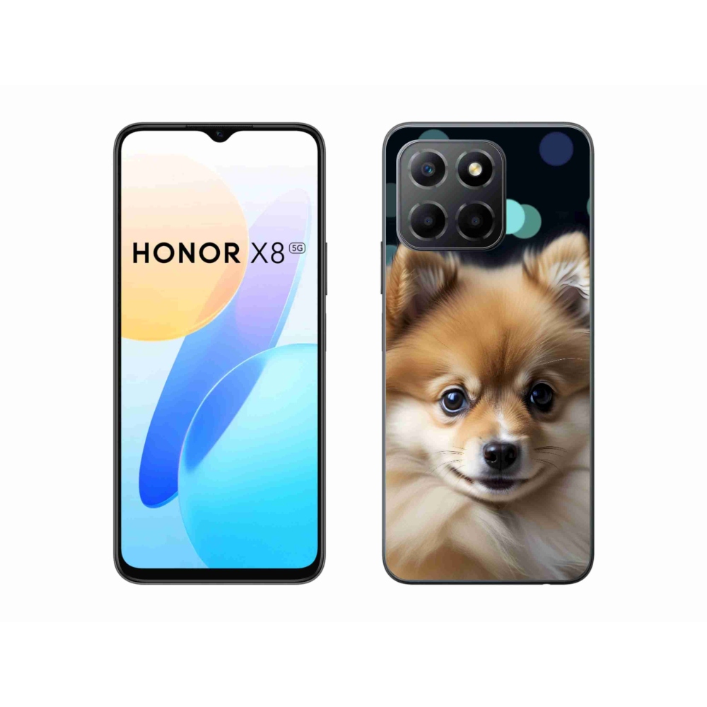 mmCase gél tok az Honor X8 5G/Honor 70 Lite készülékhez – aranyos pomerániai kutyus
