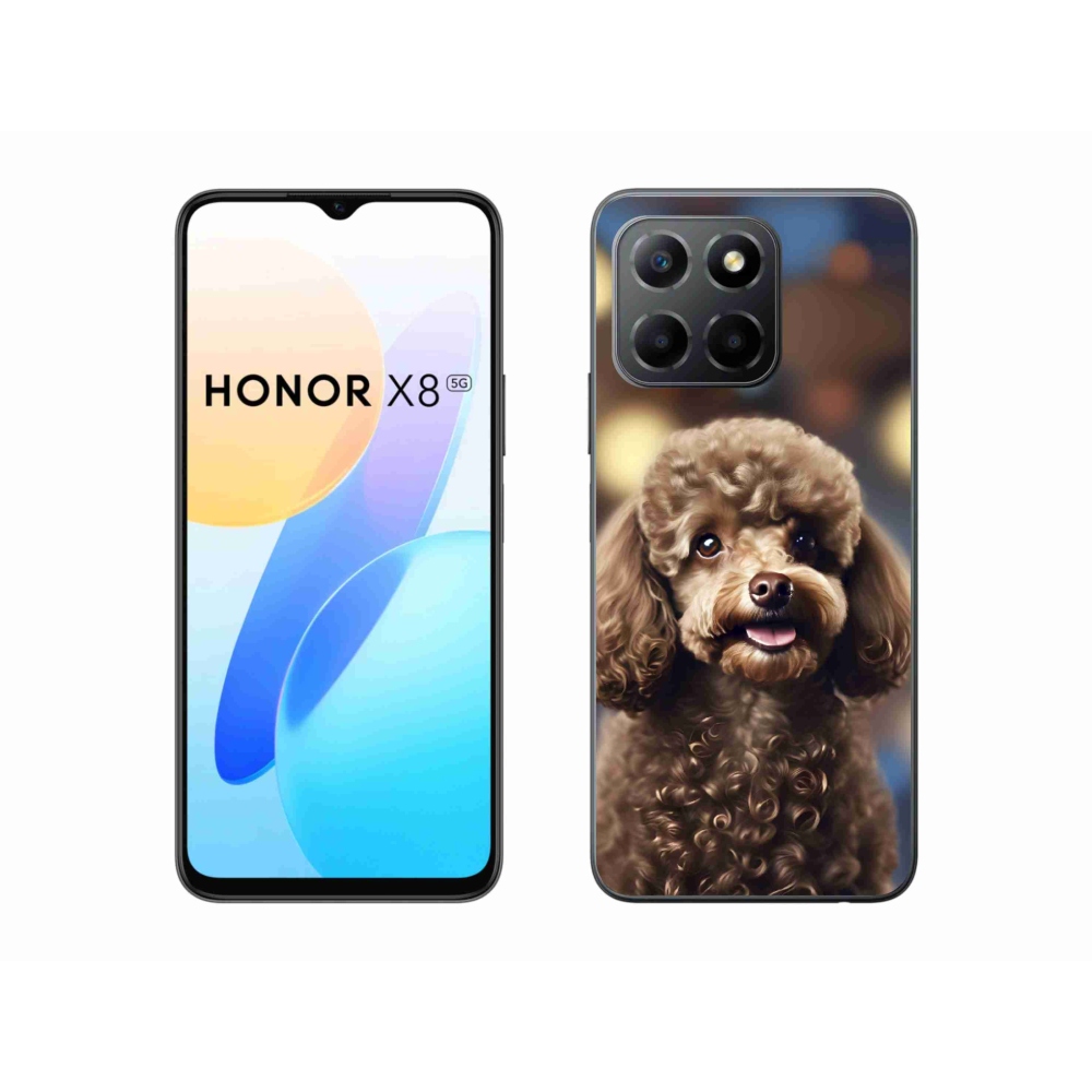 mmCase gél tok az Honor X8 5G/Honor 70 Lite készülékhez – aranyos pudli