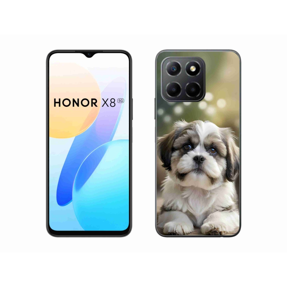 mmCase gél tok az Honor X8 5G/Honor 70 Lite készülékhez – aranyos shih-tzu