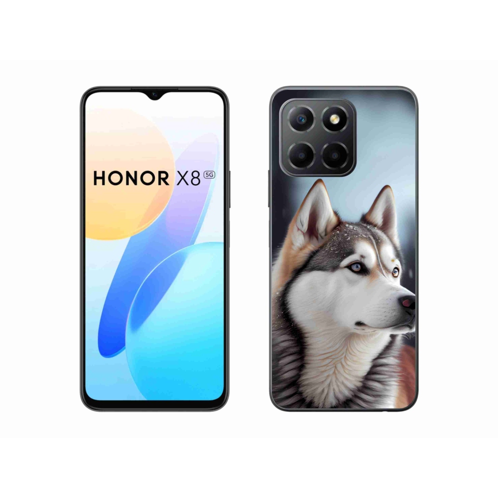 mmCase gél tok az Honor X8 5G/Honor 70 Lite készülékhez – szibériai husky